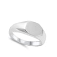 thumbnail image 4 of Signet Engravable Ring .925 Solid Sterling Silver Band Jewelry Female Male Unisex Size 11, 4 of 4