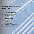 thumbnail image 3 of Toallas de playa de algodón turco 9Threads, 91 x 183 cm, secado rápido, paquete de 2, 3 of 7