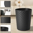 thumbnail image 5 of Wdmiya 3 Pack Bathroom Trash Can, 1.8 Gallons Round Garbage Can, Black, 5 of 9