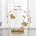 thumbnail image 2 of Metal Frame Tube Vase Tube Glass Planter Terrarium Geometric Metal Frame Vase 19.5x21x7.5cm  Hexagonal, 2 of 6