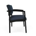 thumbnail image 4 of Lenox Steel Reception Waiting Bariatric Chair / Black Steel / Blue / Blue, 4 of 5