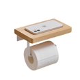 thumbnail image 3 of Porte-rouleau de Toilette en Bois Adhésif Sans Perçage, 3 of 3