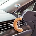 thumbnail image 3 of Car Flower Vase Clip Holder Glass Tube For Fresh Plants Auto Air Vent Charm Interior Wooden Ornament, 3 of 4