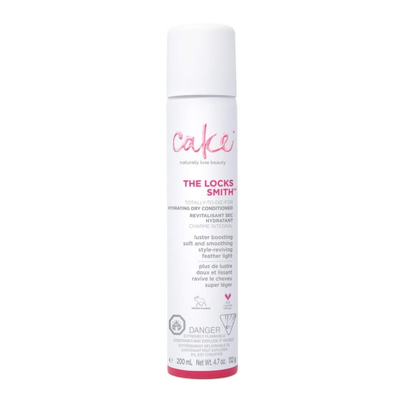 Cake Beauty The Locks Smith Vaporisateur Coiffant Hydratant après-Shampooing Sec Blanc 4.7 Onces (Lot de 1)
