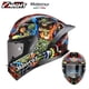 thumbnail image 3 of Casco de motocicleta MOTORAX Casco Moto Certificación ECE Casco de carreras de motocross Estilo grafiti con cola Casco todoterreno Casque, 3 of 5