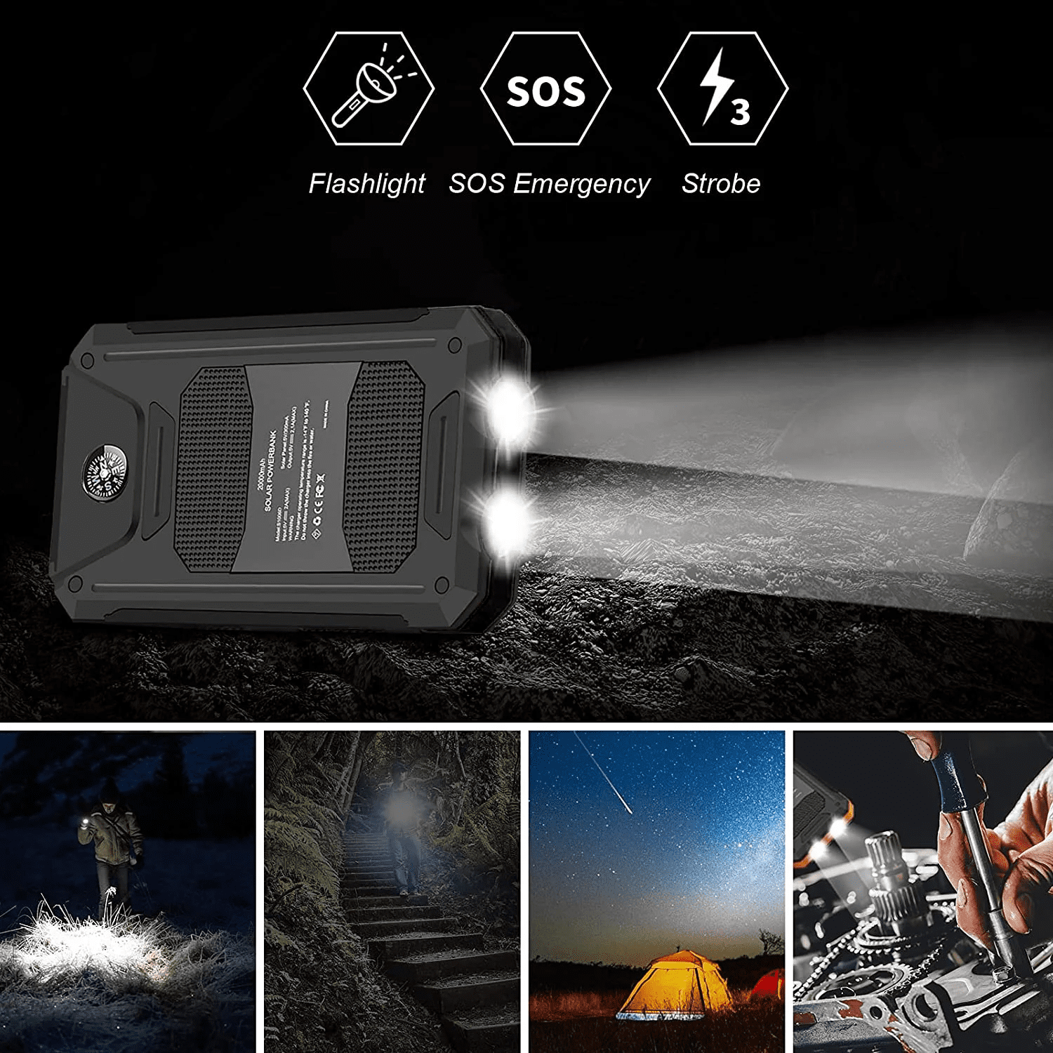 NAUDHENM 20000 mAh Portable Power Pack, New, 1 Count
