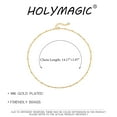 thumbnail image 5 of HOLYMAGIC Beaded Bracelets,14k Gold Plated Cute Diamond for Women, 5 of 6