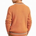 thumbnail image 4 of NORO ARK Kids Sweater (0-11 Years) Thickened Knitted High Collar Long Sleeved Acrylic Orange Size 6, 4 of 6