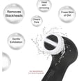 thumbnail image 5 of Black Rechargeable Sonic Facial Cleansing Brush With Interchangeable Heads, Waterproof Vibrating Exfoliator For Deep Skin Cleaning, 5 of 6