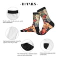 thumbnail image 4 of Pofeuu Butterflies In Blooming Garden Print Crew Socks, Adult Running Hiking Socks for Youth and Adult, 4 of 7