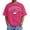 Hot Pink, variant on Men's Washed T-Shirt Short Sleeve Brooklyn New York NY Letters Print Vintage T-Shirt Hot Pink S