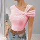 thumbnail image 1 of mfyjkho Tops Para Mujer, Camiseta Sin Mangas Con Cuello Inclinado Y Tirantes Al Hombro De Color Liso Para Mujer, Producto De Primavera/Verano Tops Para Mujer M, 1 of 6