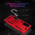 thumbnail image 5 of Compatible with Samsung Galaxy S20 Case Built-in 360 Ring Holder Kickstand, Extreme Protection Military Armor Magnetic Car Dual Layer Protective Heavy Duty Phone Cover,Red, 5 of 6