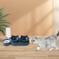 thumbnail image 3 of Juego de tazones para gatos 3 en 1, tazones de alimentación sin derrames con botella de agua automática, tazones de comida para gatos inclinados de 15 Azul Fernando Cuencos para gatos, 3 of 8
