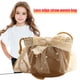 thumbnail image 4 of Bolso Hombro Paja para Y Niñas Verano Sombrero Playa Con Lazo Encaje Monedero (caqui), 4 of 7