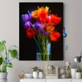 thumbnail image 4 of Colorful Tulips Bouquet Canvas Print Wall Art, Living Room Bedroom Hallway Dining Room Decor, 4 of 8