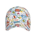 thumbnail image 2 of Naloa Original Classic Low Profile Hat Men Women Baseball Cap Dad Hat Adjustable Unconstructed Stamp Print Cap, 2 of 9