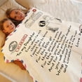 thumbnail image 6 of Dear Mom Flannel Throw Blanket Soft Warm Cozy Blanket for Bed Couch Sofa, Perfect Sentimental Gift for Mother’s Day Birthday Valentine’s Day Anniversary 59x86.6 Inch (1Pcs), 6 of 9