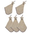 thumbnail image 1 of TABLETREANDS 5Ud Toallas Ligeras De Coral Fleece Beige Para Cara Con Costuras Delicadas Y Absorción, 1 of 6