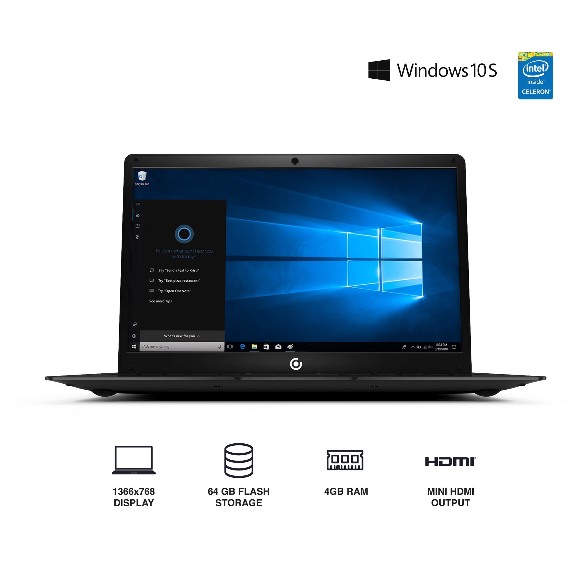 Core Innovations CLT146401 14.1" Laptop with Windows 10 S, Intel