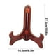 thumbnail image 3 of Soporte de madera para tartas, soporte para marcos de fotos, expositor de madera maciza, soporte para tallado de carbón, diseño de dos niveles, plegable, base de madera, para dormitorio,, 3 of 8