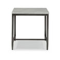 Signature Design by Ashley Shybourne Square End Table, Light Gray