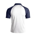 thumbnail image 5 of Oazcsf Mens Polo Shirt Short Sleeve Collared Raglan Golf Polos Color Block Casual Stretchy Golf Polos,Navy,L, 5 of 5