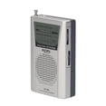 thumbnail image 1 of INDIN BC-R60 AM Battery Operated Portable Pocket Music Player Operated by 2 AA Battery Wireless Speaker for House & Outdoor Silver, 1 of 7