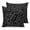 Black, White, Silver, variant on Pillow Covers 16x16 Set of 2, Mathematics Tools Sketch Throw Pillow Covers Decorative Couch Cushion Cover, White Modern Abstract Icons Microfiber Soft Square Pillowcases for Bedroom Living Room Sofa
