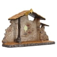thumbnail image 1 of Belén, Detalles Finos Y Vívidos, Material De Resina Multiusos Duradero, Estatua De Cobertizo De Pesebre Navideño Para Vacaciones, 1 of 8