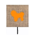 thumbnail image 1 of Bichon Frise Burlap And Orange Leash Or Key Holder, 1 of 1