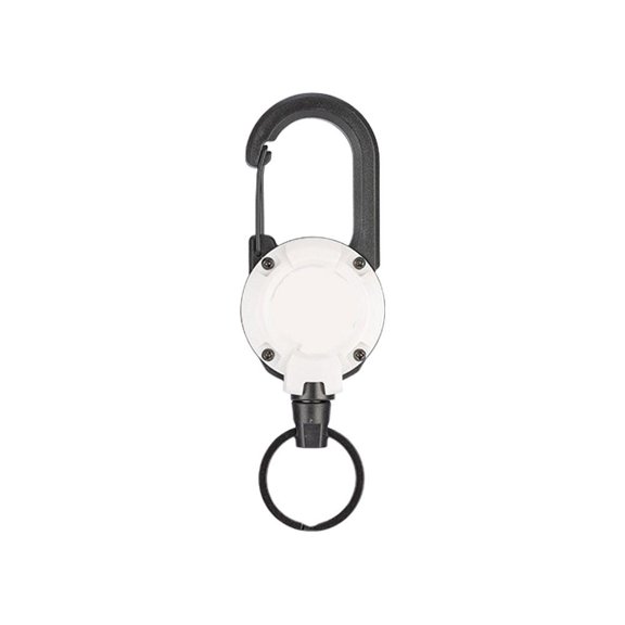 1pcs Heavy Duty Retractable Pull Badges ID Reel Carabiner Chain Wire Rope Buckle Key Outdoor Keychain Tools Holde N2P0 Steel Key