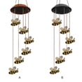 thumbnail image 4 of Wosthever Campanas de viento solares luces colgantes impermeables luz que cambia de Color teñido liso campana de viento lámpara de estatuilla Iluminación y accesorios Rojo, 4 of 6
