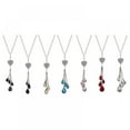 thumbnail image 2 of Bling Heart Diamond Car Pendant, Crystal Car Rear View Mirror Charms Car Decoration Decor, Lucky Hanging Interior Accessories, 2 of 11