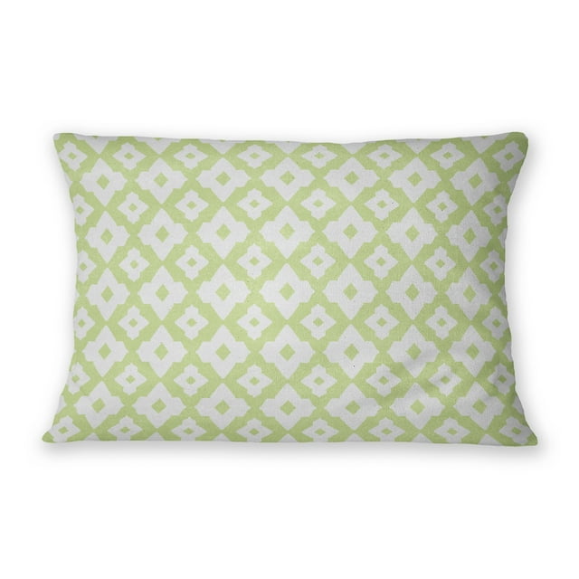 Medallion Geo Chartreuse Lumbar Pillow by Kavka Designs