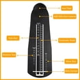 thumbnail image 2 of 2 Pack Foot Measuring Device Feet Length Measuring Ruler Shoe Sizer US Standard Shoe Fitting Measuring Tool for Infants Kids Adults Men Women (Black), 2 of 7