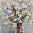 thumbnail image 5 of Creowell Flowers Pretty Shower Curtain 100% Polyester Fiber Bathroom Decor with Hooks 36x72, 5 of 7