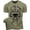 T-Shirt Military Green, variant on Gymish Let The Gains Begin Men’s Workout T-Shirt – Funny Lifting Gym Tee, Deadlift Fitness Shirt for Men