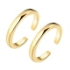 thumbnail image 3 of EeaseMX 2 anillos abiertos de oro para el dedo del pie, anillos para el dedo del pie para mujer, joyería., 3 of 7