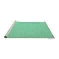 thumbnail image 2 of Ahgly Company Machine Washable Indoor Rectangle Solid Turquoise Blue Modern Area Rugs, 2' x 5', 2 of 4