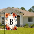 thumbnail image 2 of AmhNF Floral Monogram B Linen Garden Flag For Home Outdoor Garden Yard Decor 12x18 inch, 2 of 5