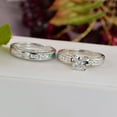 thumbnail image 4 of 2.75ct Princess Cut Bridal Wedding Engagement Ring Diamond Simulated 925 Sterling Silver Anniversary Ring SKU:00138, 4 of 9