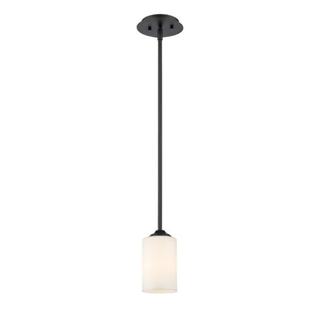 - Mini Pendants 1 Light With Bronze Finish Steel Medium Base Bulb 6 inch 100 Watts