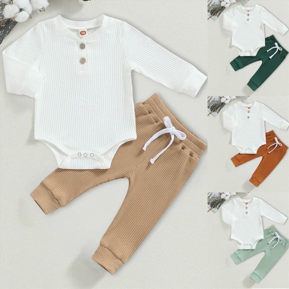 Unisex Baby Cozy Long Sleeve Bodysuits 6-12 Months 12-24 Months 2t 3t 4t 5t 6t 7t 8t 9t Children(Brown,18-24 Months)