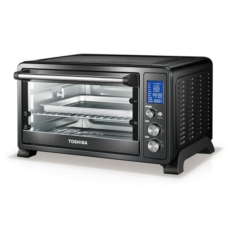 Toshiba Digital Convection Toaster Oven, Black Stainless