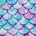thumbnail image 4 of Girls Sun Protection Long Sleeve Flat Colorful Glitter Fish Scale Swimsuit Bathing Swimsuit with UPF, 4 of 7