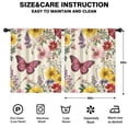 thumbnail image 2 of Blackout Kids Curtains,Pioneer Flower and Butterfly Childrens Insulated Curtains Set Of 2,Bedroom Essentials,Toddler Room Decor 52x63in(132x160cm), 2 of 4