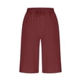 thumbnail image 4 of Plus Size Women's Casual Baggy High Waisted Wide Leg Pants Breathable, 4 of 5