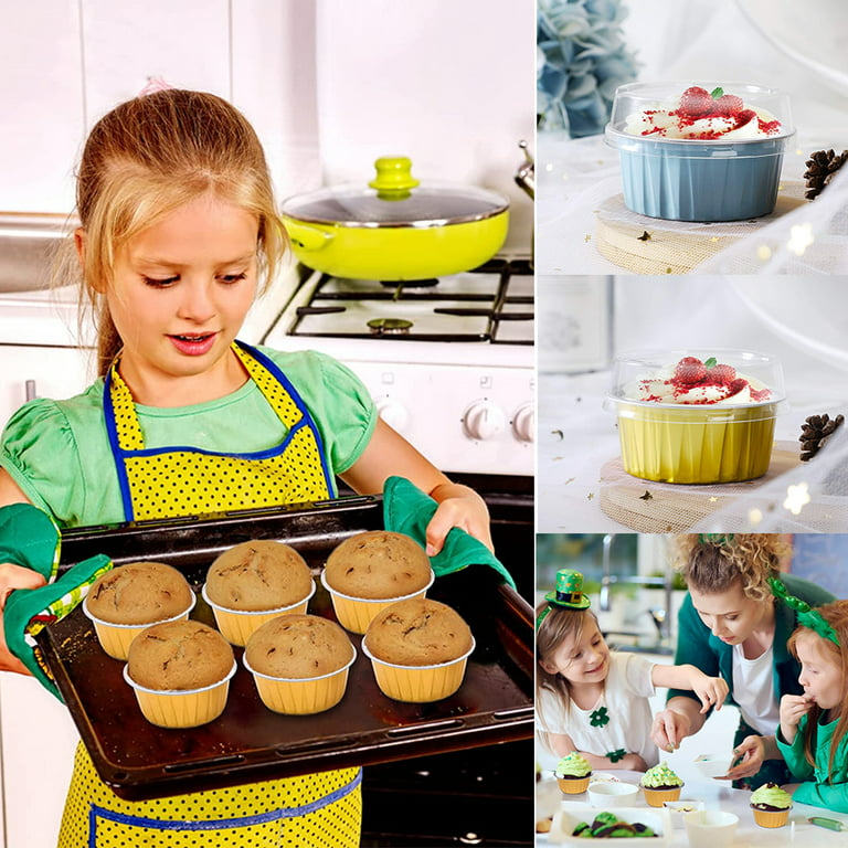 LotFancy 50Pcs Foil Cupcake Liners, Muffin Baking Cups 