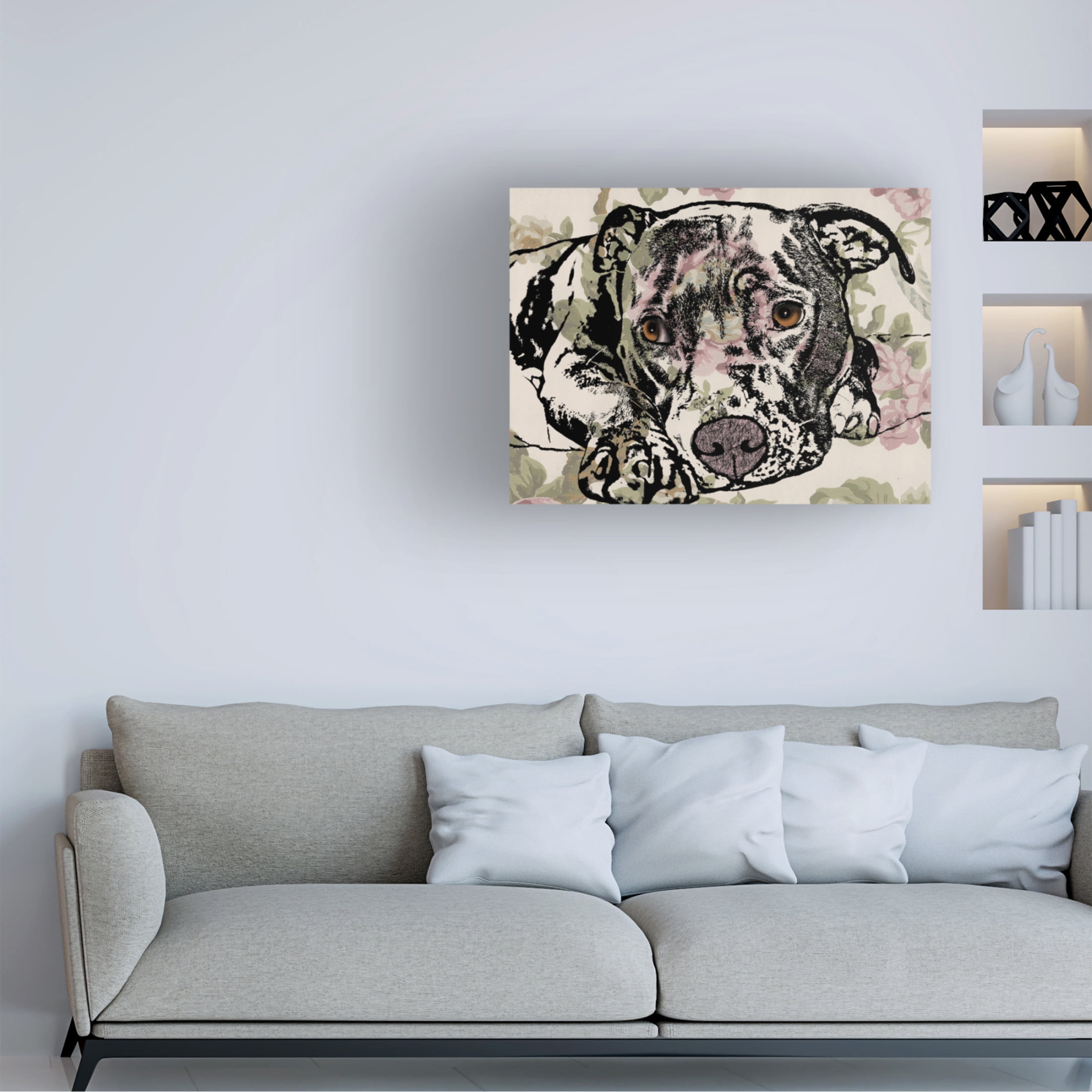 Canvas Wall Art - Dean Russo 'Side Eye' Wall Art for Living Room, Bedroom, or Office Décor by Trademark Fine Art - 24 x 18 Inches